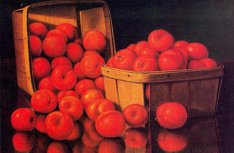 Prentice, Levi Wells Baskets of Red Plums